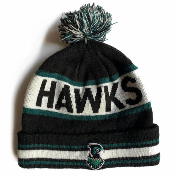 Hawks Beanies schwarz Vorderseite