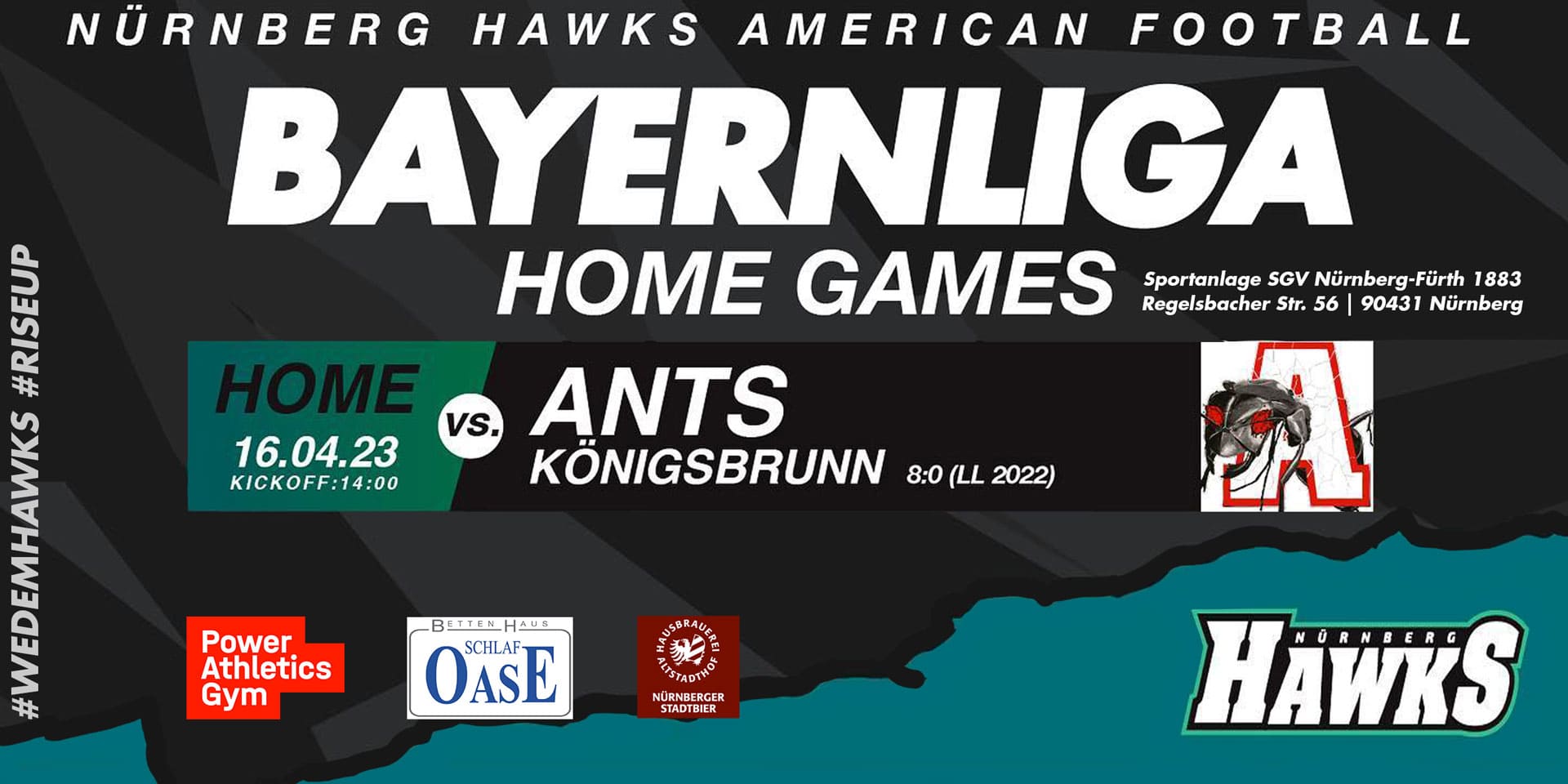 Bayernliga-Eröffnungsspiel: Königsbrunn Ants @ Nürnberg Hawks